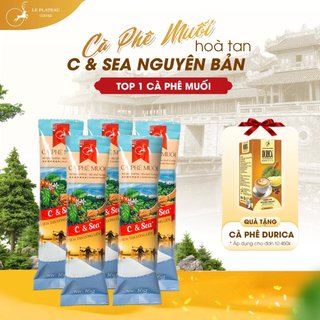 5 Gói Dùng Thử Cà Phê Muối Chuẩn Vị Huế,Cà Phê Hòa Tan Loại Đặc Biệt Thơm Ngon Tiện Lợi - C& Sea, Le Plateau Coffee