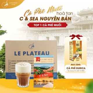 1 Thùng Cà Phê Muối Chuẩn Vị Huế,Cà Phê Hòa Tan Loại Đặc Biệt Thơm Ngon Tiện Lợi - C& Sea, Le Plateau Coffee