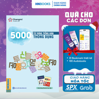 Sách 5000 từ vựng tiếng hàn thông dụng giúp tự học tiếng hàn cấp tốc - tặng kèm bookmark