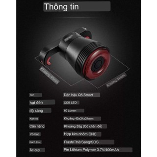 Đèn Hậu Xe Đạp Cao Cấp ROCKBROS Q5, Q3