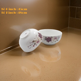 Combo bộ 2 tô sứ hoa cao cấp,Set bộ 2 tô sứ hoa