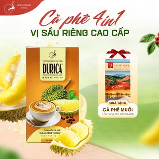 Cà Phê Sầu Riêng, Cà Phê Loại ĐẶC BIỆT THƠM NGON TIỆN LỢI - DURICA - LE PLATEAU COFFEE, 1 Hộp