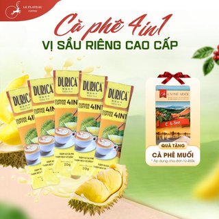 5 gói nhỏ dùng thử Cà Phê Sầu Riêng, Cà Phê Loại ĐẶC BIỆT THƠM NGON TIỆN LỢI - DURICA - LE PLATEAU COFFEE