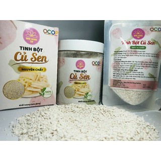 Tinh bột củ sen nguyên chất( tặng trà củ sen túi lọc) - HTX Sen Vàng TP