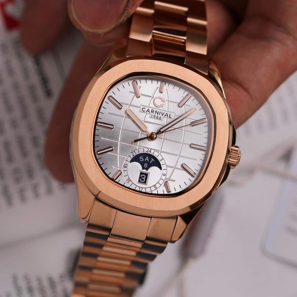 Đồng hồ Carnival Aquanus 8113G (Đủ Màu: Trắng, Xanh, Đen, Nâu)