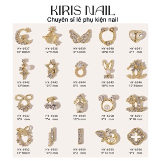 Charm giá rẻ - charm nail charm đính móng, charm nơ , charm ngôi sao đính đá, charm nail giá rẻ GR4