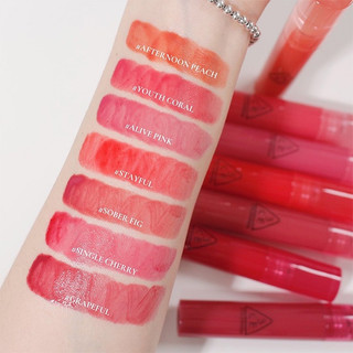 Son Tint Lì 3CE Syrup Layering Tint [Grapeful - Alive Pink - Afternoon Peach]