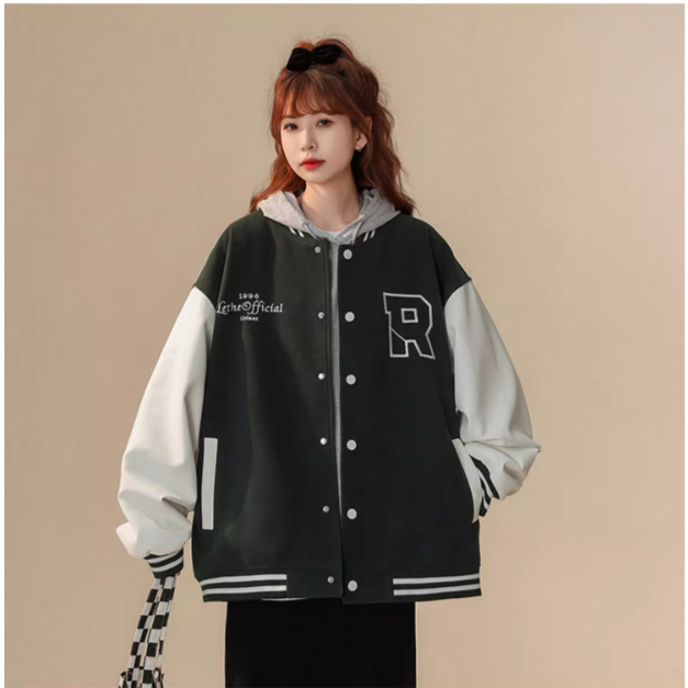 Áo Khoác Hoodie Zip 2 Màu Nam Nữ Unisex - Áo khoác nỉ mũ form rộng nỉ bông dày dặn, mềm mịn thêu chữ R | BigBuy360 - bigbuy360.vn