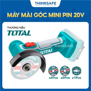 Máy mài góc mini Pin Total 20V, tốc độ không tải 19500 v/p, Ren trục chính M6 phân phối chính hãng - Thinksafe