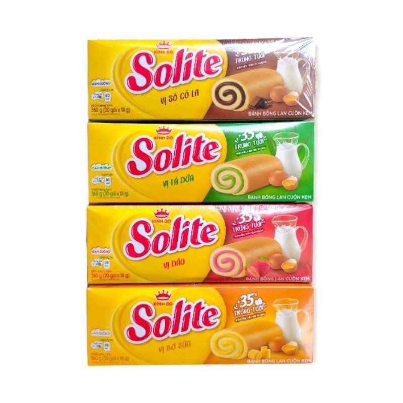  thùng 12 hộp bánh solite kinh đô đủ vị 