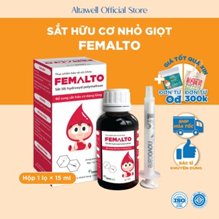 Sắt Hữu Cơ Cho Bé Femalto Novocare Nhỏ Giọt - Không Táo Bón, Không Tanh, Hàm Lượng Cao