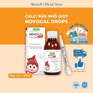 Canxi Cho Bé Novocal Baby Drops Forte -  Bổ Sung Canxi, D3, Giúp Bé Phát Triển Chiều Cao, Chắc Khỏe Xương