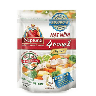 Hạt nêm neptune 4 trong 1 vị heo 500g