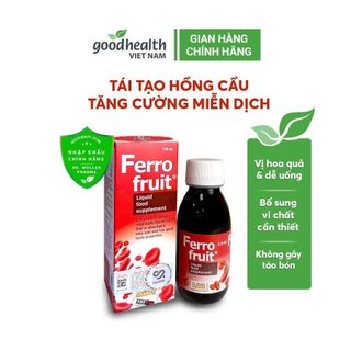 Siro Sắt  Ferri Fruit DrMuller Pharma 110ml- Sắt II hữu cơ vị trái cây Bổ máu,không nóng [NHẬP KHẨU CHÍNH HÃNG]