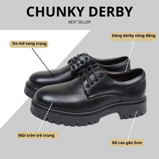 Giày da oxford nam thời trang INICHI G1112 đế cao