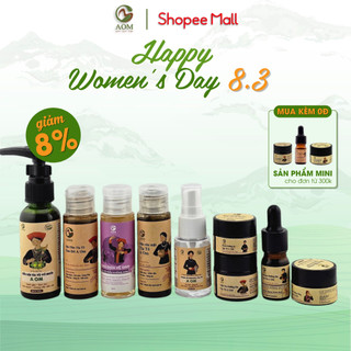  Bộ Chăm Sóc Da Mặt Tía Tô A OM Natural Combo 9 sản phẩm Du Lịch