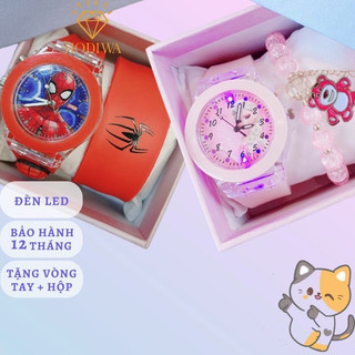 Đồng hồ đeo tay HODIWA cho trẻ em hình elsa,mèo kitty, siêu nhân làm quà tặng sinh nhật cho bé-M2