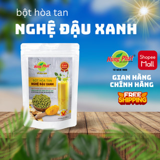 Bột Hòa Tan Nghệ Đậu Xanh Hùng Phát Làm Đẹp Da, Giảm Đau Bao Tử Túi 200gr