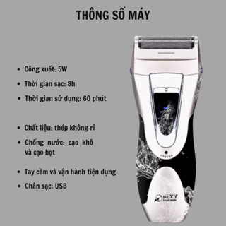 Máy Cạo Râu TRUEMAN 360U Chống Nước, SẠCH NHẴN CHÂN RÂU - JMI SHOP