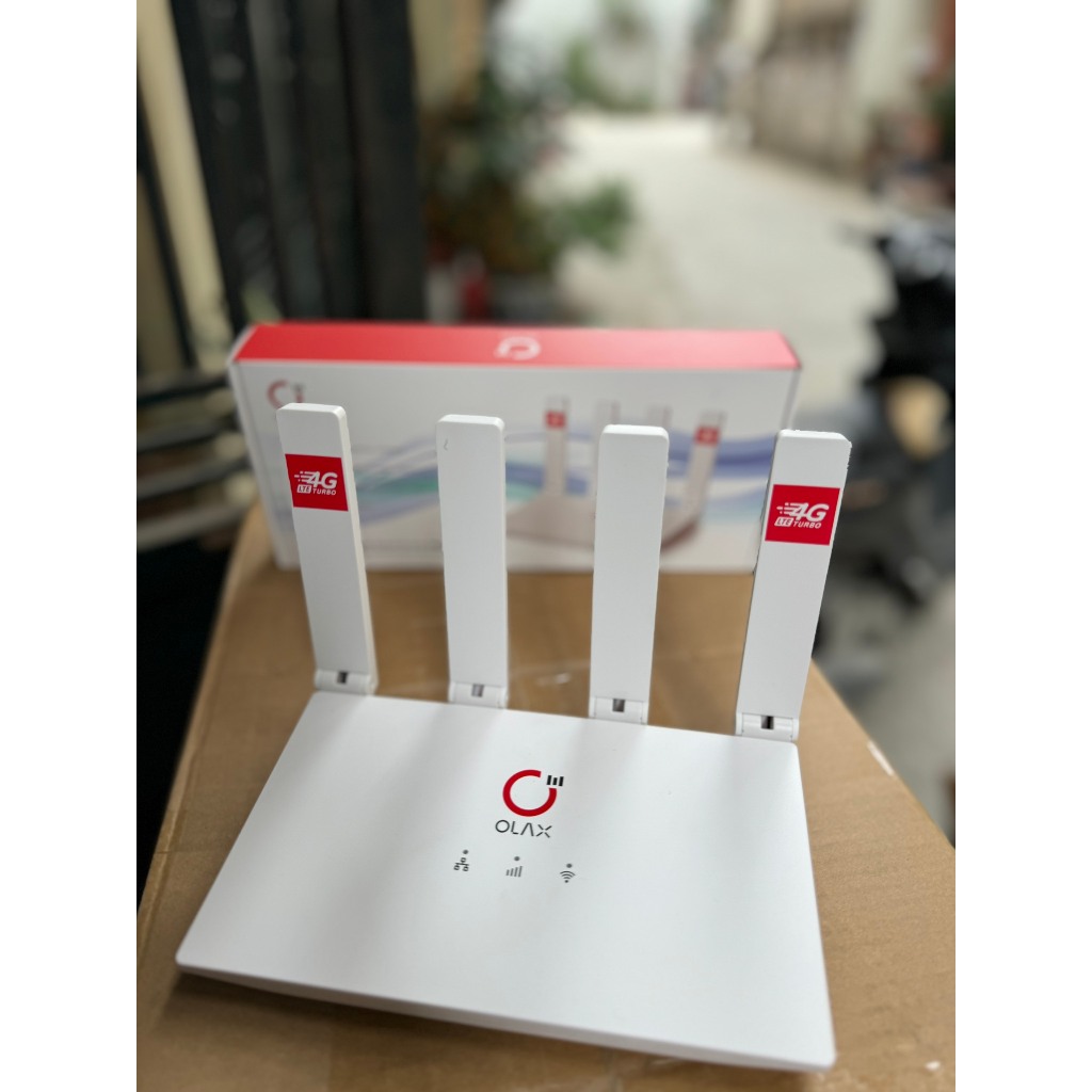 Thiết bị Wifi OLAX MC50 4G LTE Turbo, 4 Ăng Ten Ngoài , Kết Nối 10 Thiết Bị, Nguồn Type-C Và 12V