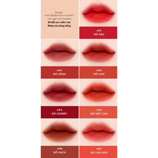 Son Black Rouge Air Fit Velvet Tint Các Ver