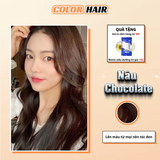 Nhuộm tóc Socola không gây khô sơ tóc sau nhuộm, thuốc nhuộm tóc nâu Socola, thuốc nhuộm tóc nâu, nhuộm tóc nâu