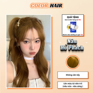 Nhuộm tóc Nâu Hổ Phách không gây khô sơ tóc sau nhuộm, thuốc nhuộm tóc Nâu Hổ Phách,thuốc nhuộm tóc nâu,nhuộm tóc nâu