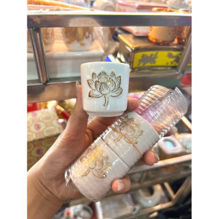 Ly/chung cúng sứ bạch ngọc