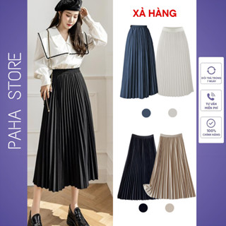Chân Váy Dài Chân Váy Xếp Ly Dài 75 cm có Big size 73kg - PAHA SHOP - CV 70