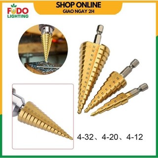 Bộ 3 mũi khoan tháp đa tầng chuôi lục giác 4-32mm loại tốt