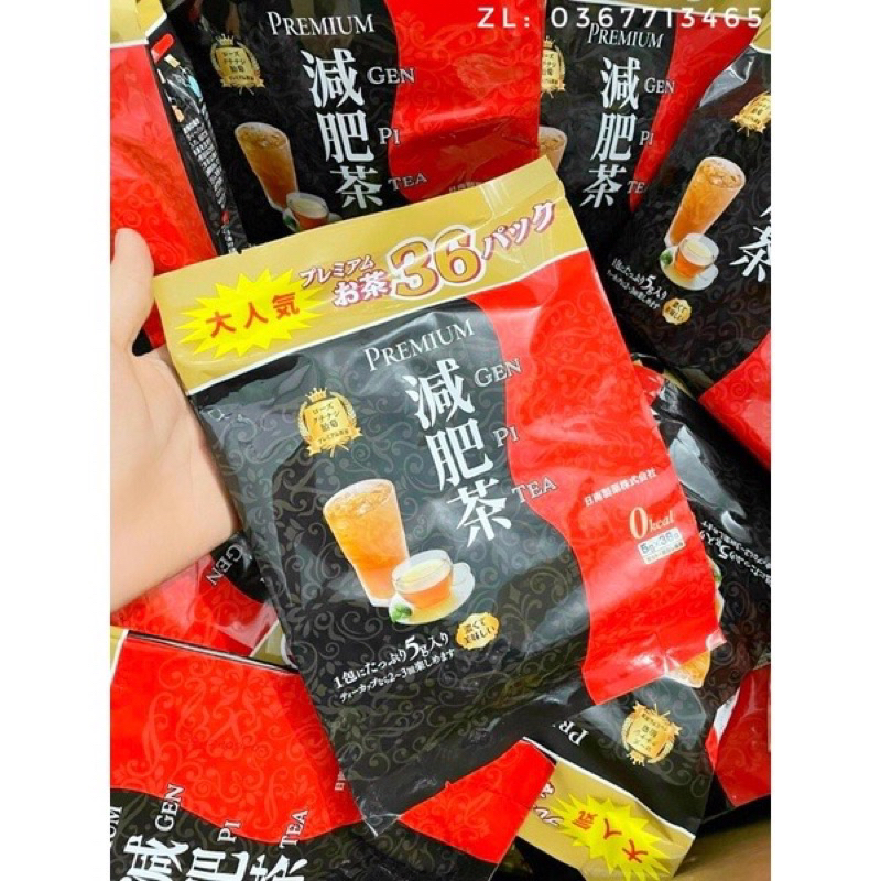 Trà giảm cân thải độc Hayari Genpi Premium 5g x 36 gói trà