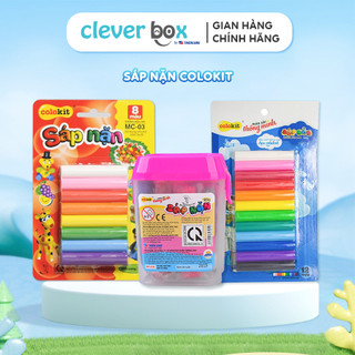 Sáp Nặn Colokit 8, 12 Màu, Đồ Chơi Sáng Tạo Đất Nặn Mềm, An Toàn Cho Bé Clever Box