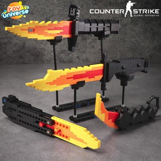 Đồ Chơi Lắp Ráp Mô Hình Dao Knife CSGO Butterfly / M9 Bayonet / Karambit / Bouy Với 150+ Mảnh Ghép