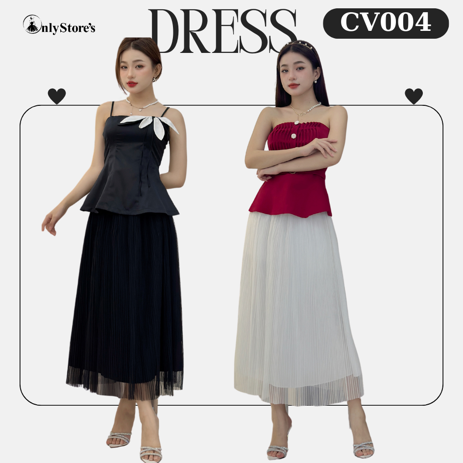 CV004 Chân váy voan lưới dài