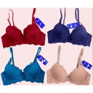 Áo lót nữ, áo ngực ren boya mút ép mỏng 1cm, có gọng