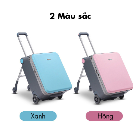 Vali ghế ngồi cho bé trai bé gái ,Vali xe đẩy đa năng 2 trong 1,Valy kéo du lịch kèm xe đẩy dễ dàng di chuyển