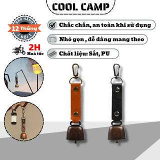Chuông Bò Cảnh Báo Khi Đi Cắm Trại Dã Ngoại Ngoài Trời Bằng Kim Loại, Chuông Chống Mất Thú Cưng
