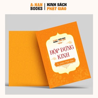 Hộp đựng Kinh, vở chép Kinh lót Lụa vàng cao cấp - Anan Books