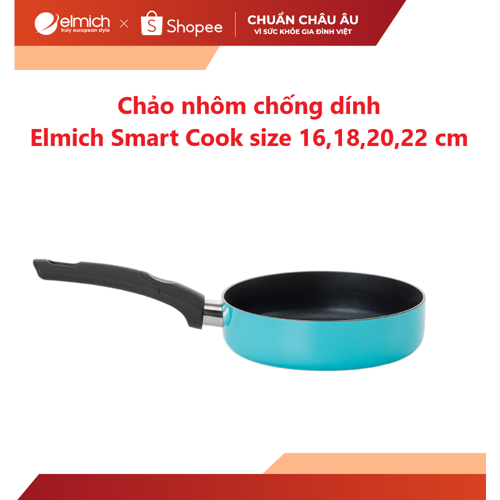 Chảo nhôm chống dính Elmich Smart Cook 4712OL size 16,18,20,22cm