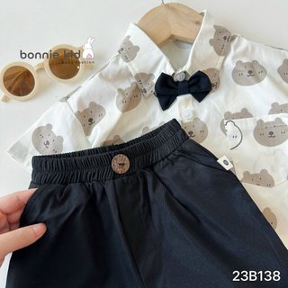 Set sơ mi thô hàn họa tiết cho bé trai (9-27kg)