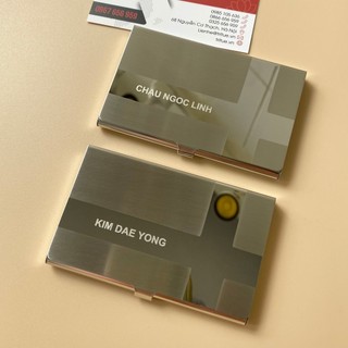 Ví Đựng Thẻ Danh Thiếp Chữ Thập Sang Trọng Khắc Tên Theo Yêu Cầu Cho Phái Mạnh - HỘP CARD VISIT GIÀNH CHO NAM.