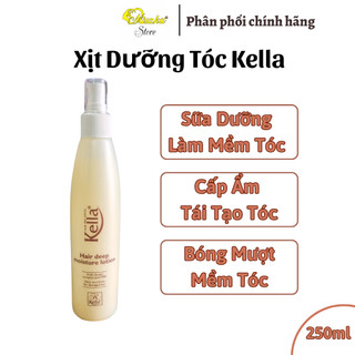 Xịt dưỡng làm mềm tóc Kella trắng - 250ml