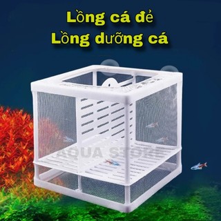 Lồng Cá đẻ, dưỡng cá mắt lưới 1mm có Vách ngăn, lồng dưỡng Cá Tép lưới vải có vách ngăn