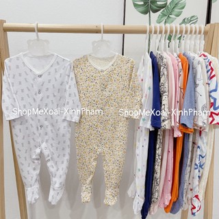 [Lựa mẫu][6M 5-7kg ] Bodysleep cotton mix hãng, bodysuit cotton cho bé trai, bé gái hàng xuất dư xịn