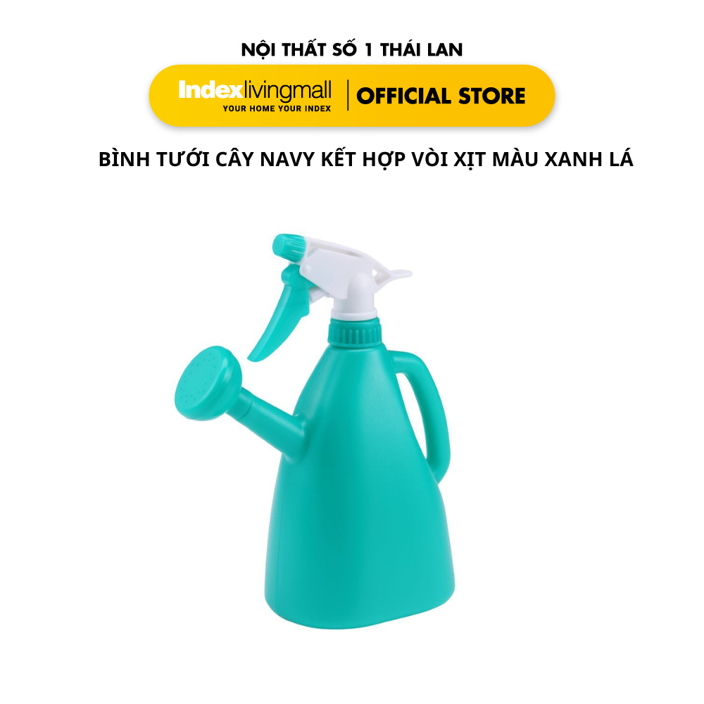 Bình Tưới Cây Kết Hợp Vòi Xịt Mini O.9L Kích Thước 19.5 x 9 x 22.5 Màu Xanh Lá | Index Living Mall | Nhập Khẩu Thái Lan