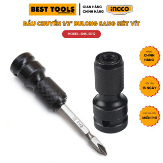 Đầu chuyển đổi bu lông 1/2 inch INGCO sang siết vít lục giác SNK-SD12 50x22x18mm