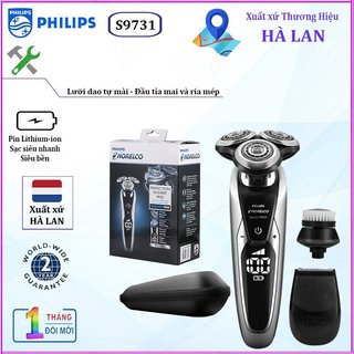 Máy cạo râu khô và ướt philips norelco s9731, series 9000. bảo hành 2 năm