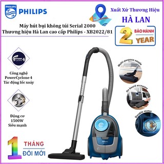Máy hút bụi không túi Serial 2000, thương hiệu Hà Lan cao cấp Philips - XB2022/81. Công suất 1500W