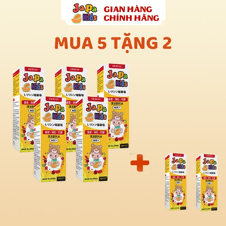 [ Combo 5 Tặng 2 ] Siro Japa Kids Kích Thích Ăn Ngon, Tăng Chiều Cao Cho Bé 100ml