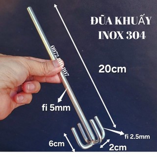 Đũa Khuấy Inox 304 Nhỏ. Nhận làm theo yêu cầu